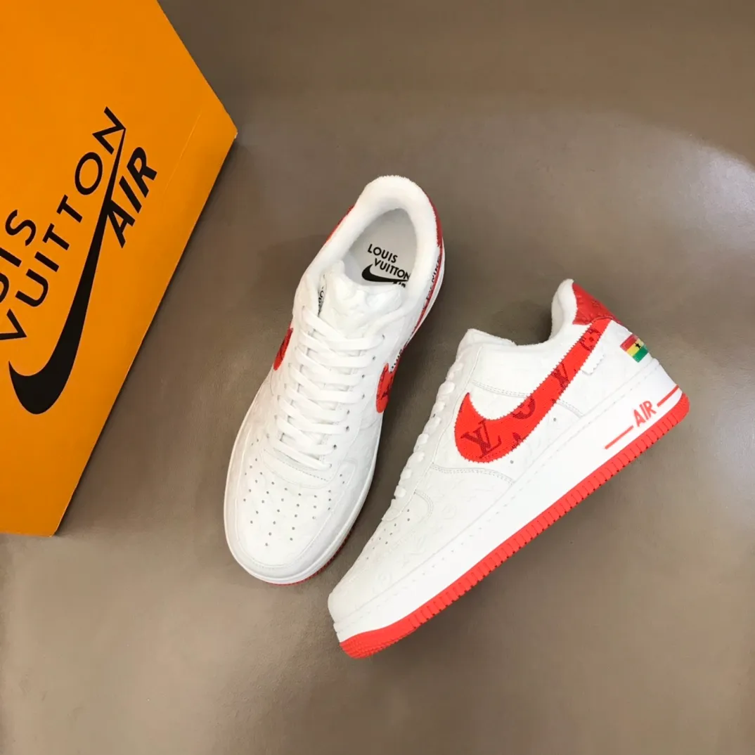 Men's shoes 💰p420 "*OUIS *UITTO*" x OFF-WHITE x Nike tripartite collaboration! Trendy and cool men's casual sports shoes with unrivaled color matching. The design idea basically continues the style of THE TEN. The Swoosh line and tongue label have a very familiar visual effect and are both fashionable and trendy! A must-have for fashionistas! The effect on your feet is absolutely stunning! (The original drawer packaging accessories are complete) Code number 38-45